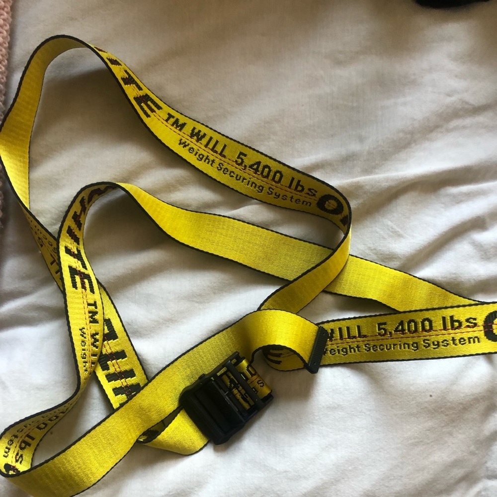 Mini off white industrial belt